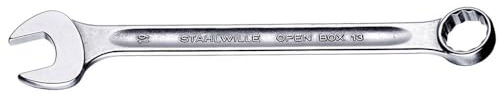STAHLWILLE 13-10 13 Ring-Maulschlüssel Open-Box, 10 mm, 40081010 Silbern