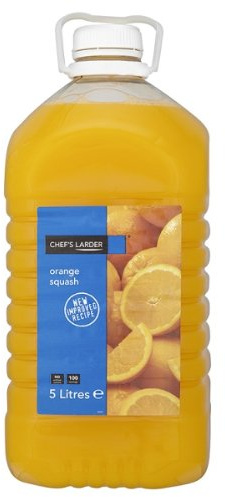 Chefs Larder Orange Squash 1 x 5litre