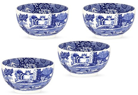 Spode Bleu italienne DIP bols de 4,25 pouces Jeu de 4