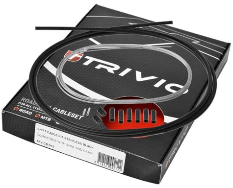Müssen Ihre Schaltzüge ausgetauscht werden? Das Schaltzug-Set von Trivio bietet perfekte Schaltleistung zu einem wettbewerbsfähigen Preis. Dieses Set ist sowohl mit Renn- als auch mit MTB-Bikes kompatibel. Neben den Innenzügen und Außenhüllen umfasst dieses Set auch die Endkappen. Dieses Set wird auch mit Schutzringen aus Gummi geliefert, die um die freiliegenden Teile des inneren Kabels herum befestigt werden können, sodass Ihr Rahmen nicht beschädigt wird.