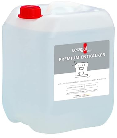 ceragol ultra Premium Entkalker, 10l – hoch-konzentrierter Kalkreiniger für alle Kaffee-Vollautomaten und Siebträgermaschinen, mit Amidosulfonsäure, für 100 Anwendungen
