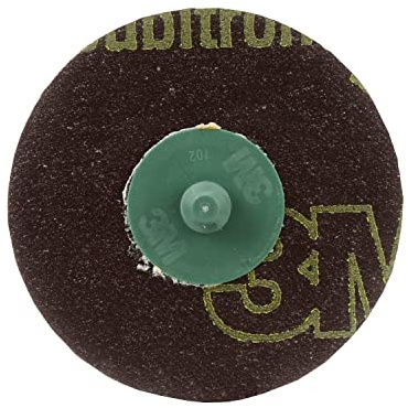 3M 76433 777F - Disco in stoffa Roloc, 50 mm, tinta unita, P60, arancione, confezione da 50
