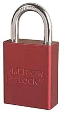 American Lock A1105 RED 1-1/2 in. Aluminum Body Padlock Keyed in Red