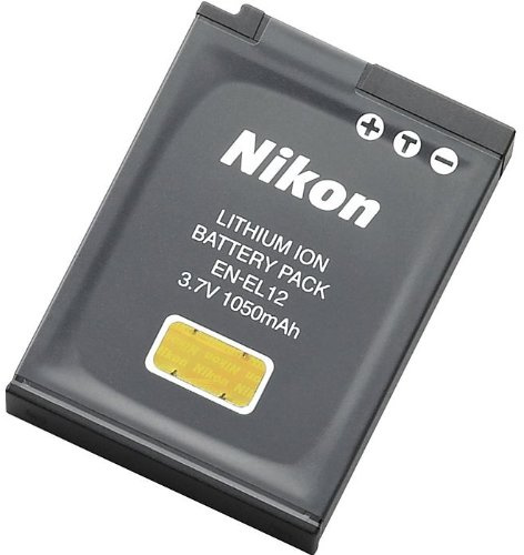 Nikon EN-EL12 Batterie Appareil Photo - EN-EL12 Appareil Photo Numérique Batterie 3.7V 1050mAh Nikon S610/S610C/S710 Coolpix