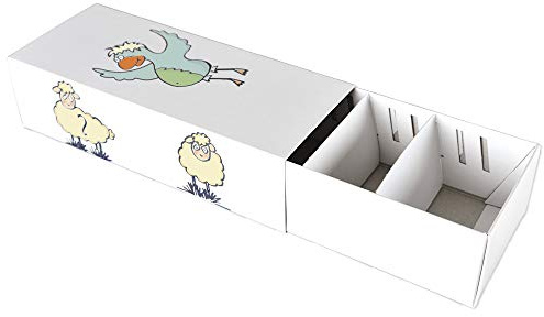 TimeTEX Set Karteikasten für A8-Karten - 5 Stück - unbedruckt - planliegend - Format: 22 cm x 9 cm x 6 cm - 93427
