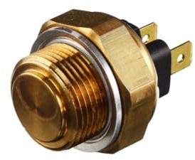 HELLA 6ZT 007 800-061 Interruptor de temperatura, ventilador del radiador - 12V - 2polos - Conector plano - atornillado - Contacto de cierre