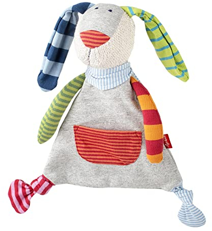 SIGIKID 41274 Schnuffeltuch Hase Ringeldingel Mädchen und Jungen Babyspielzeug empfohlen ab Geburt mehrfarbig