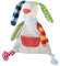 SIGIKID 41274 Schnuffeltuch Hase Ringeldingel Mädchen und Jungen Babyspielzeug empfohlen ab Geburt mehrfarbig