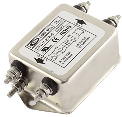sourcing map AC 115/250V 20A CW4L2-20A-S Filtre antiparasite puissance filtre antiparasite