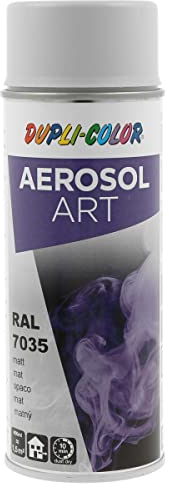DUPLI-COLOR AEROSOL ART RAL 7035 lichtgrau matt 400 ml, Spraylack für vielseitigen Einsatz, schnelltrocknend, hohe Deckkraft, für Innen- und Außenbereiche geeignet