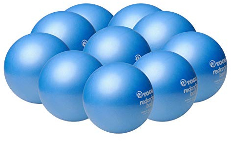 Togu palla da pilates set | da 3 | da 5 | da 10 pezzi | per il pilates, la ginnastica e il fitness, Blau 22cm, 10 palle