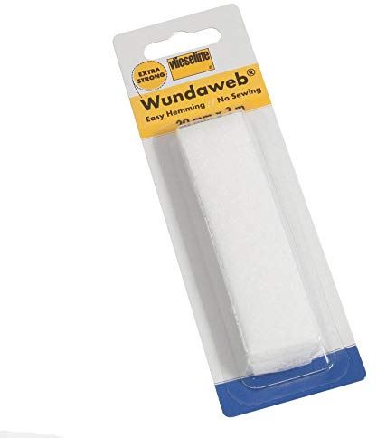 Wonderweb Wundaweb Extra Strong Hem, Iron On Fusible Fabric Tape No Sewing - 3 Meters x 20mm (Pack Of 1)