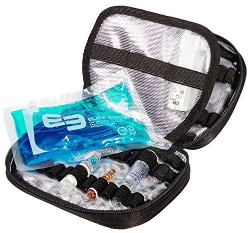 Elite Bags PHIAL´S Ampullarium für 50 Ampullen Schwarz 18 x 14 x 4 cm