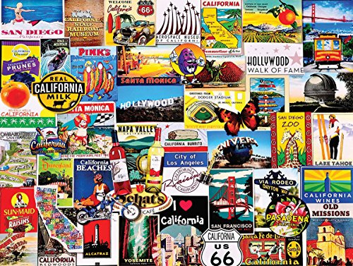 I Love California 1000 piece jigsaw 760mm x 610mm (sg)