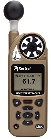 Kestrel 5400 Heat Stress Tracker Pro mit Link Kompass und Wetterfahne Halterung Einheitsgröße hautfarben