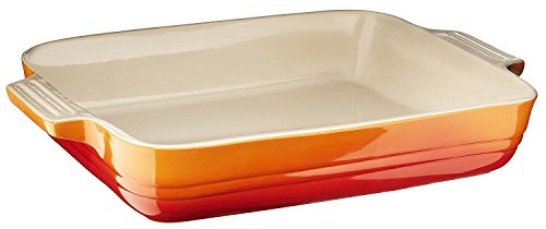 LE CREUSET Stoneware Shallow Rectangular Dish, 32 cm - Volcanic