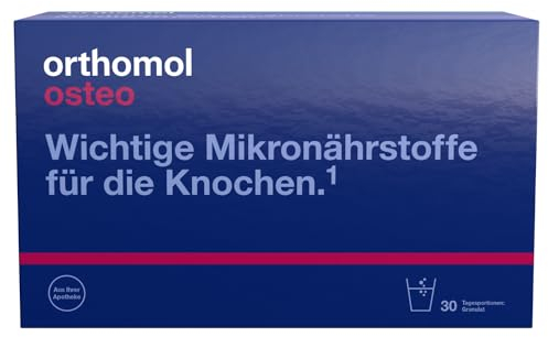 Orthomol Osteo - Mikronährstoffe für die Knochen - Nahrungsergänzungsmittel mit den Vitaminen C, D und K sowie Zink - Granulat à 30 x Tagesportionen