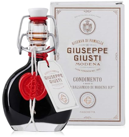 Giuseppe Giusti Fiaschetta Riserva di Famiglia Condimento di Modena IGP auf Basis Balsamessig aus Modena in Geschenkpackung (1 x 0.04 l)
