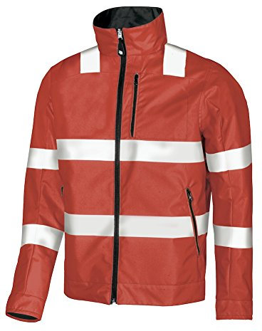 U-POWER Bivisible Tuta da Lavoro, Rosso (Red Fluo RF), XXXX-Large Uomo