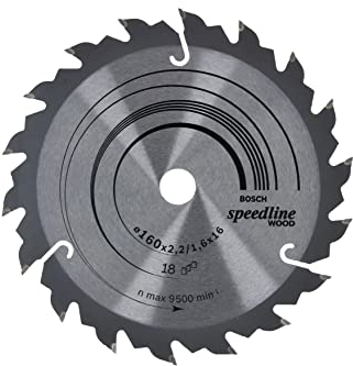 Bosch Professional Zubehör 2608640785 Kreissägeblatt Speedline Wood 160 mm / Bohrung 16 mm