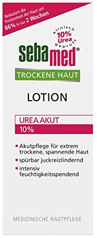 SEBAMED, Trockene Haut Lotion Urea Akut 200ml lindert spürbar Spannungsgefühl Rauheit und Juckreiz und hilft die natürliche Feuchtigkeitsbalance der Haut wieder herzustellen, Almond, 200 ml