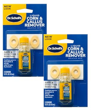 Dr. Scholls Corn/Callus Remover Liquid (2 Pack), 8 Piece Set