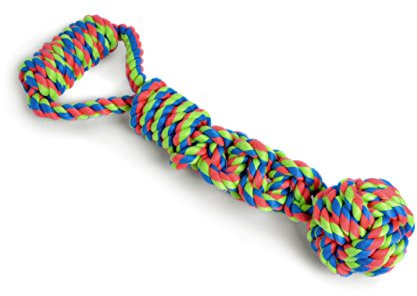 Petface Toyz Rope Ball Tugger Dog Toy