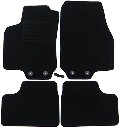 TN Profimatten Autoteppiche passend für Opel Astra G Limousine Hatchback Caravan Baujahr 1998-2005 Fahrermatte Klettband-Befestigung