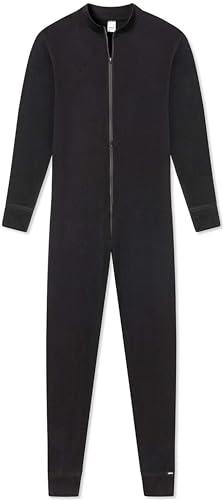 Pleas Thermo Overall Herren - Einteiler Ganzkörperanzug Herren, Schwarz, Gr. 3XL (58)