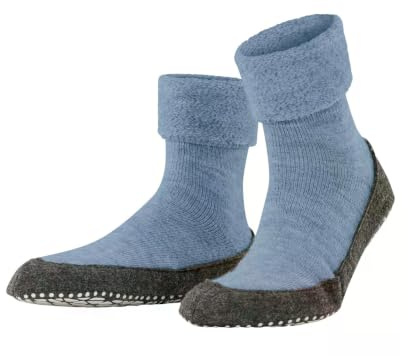 FALKE herr Cosyshoe Toffelsocka halkskyddande noppor på filtsulan bekväm varm med plysch slitstark andningsaktiv klimatanpassande lukthämmande ull 1 par