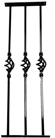 Avonstar Classics Range Adjustable Decorative Window Security Bars Triple British Made (Black)