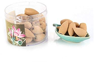 Lachineuse – 2 Schachteln mit Räucherkegeln – für Räuchergefäße und Brunnen – Räucherkegel für den Innenbereich – Asiatische Zen-Dekoration – Feng-Shui-Ambiente, China, Japan, Asien