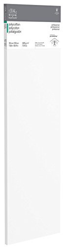 Winsor & Newton 6206012 professionell kilram av bomullsblandning, 385 g/m², 3-vägs grundad, medelkornig, perfekt för oljefärger och akrylfärger – 30 x 100 cm