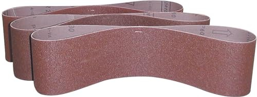 Güde 41287 Schleifband K120 915x100 mm 3-tlg. (Material Korund, Trägermaterial Polyester-Gewebe, rutschfeste Anbringung)