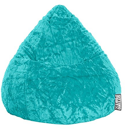 Sitzsack Fluffy L ca. 120 Liter türkis (bis ca. 7 Jahre)