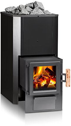 IWO Wood burning sauna heater Trend MH for outside tap firing with sauna stones
