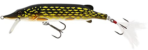 Westin Wobbler Mike the Pike (HL) 14cm 30g Köder für Hecht, Zander, Wels, Hechtköder, Zanderköder, Wallerköder, Angelköder zum Hechtangeln, Wallerangeln, Zanderangeln, Farbe:Pike