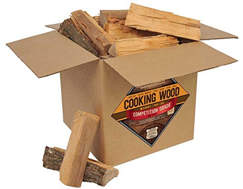 Smoak Firewood Cooking Wood Mini Splits - USDA Certified Kiln Dried Pizza Oven Wood, Grilling Wood, Smoking Wood, BBQing Wood (8inch Pieces, 25-30lbs 1728 Cubic in - Hickory)