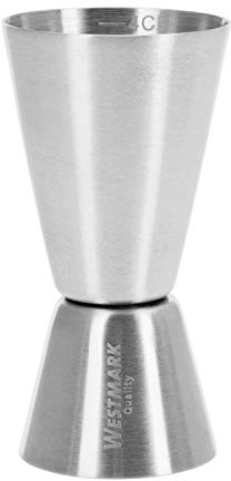 Westmark Jigger/Misurino da bar, Per cocktail, 2 misure: 2/4 cl, Acciaio inox, Argento, 62772260