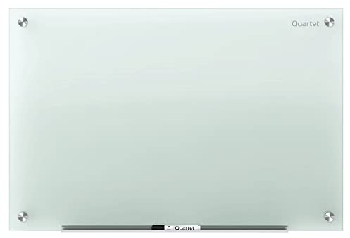 Quartet Glass Whiteboard, Non-Magnetic Dry Erase White Board, 4' x 3', Infinity, Frosted White (G4836F)