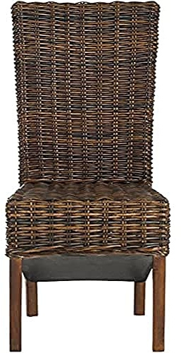 SAFAVIEH Set of 2 Rattan Dining Chairs, in Crocodile