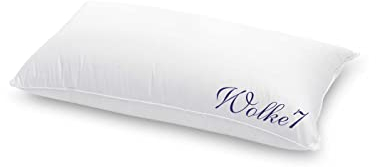 Hanskruchen Wolke 7 Hochwertiges Daunen Drei Kammer Kissen, 85% Daunen / 15% Federchen, 40 x 80 cm