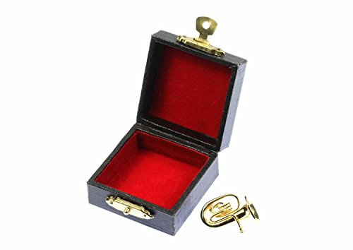 Miniblings Tubabrosche Brosche Tuba Anstecker Pin +Box Instrument vergoldet | Statement am Revers, montiert in Berlin, liebevoll zusammengesetzt