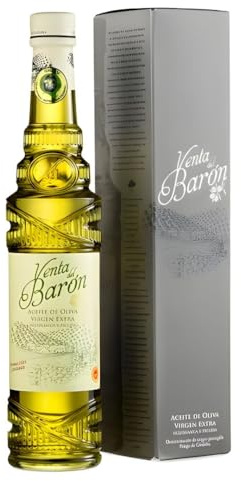 Venta del Barón - Vainqueur du championnat du monde Huile d'olive Extra Vierge/Extraite à Froid 500 ML - Appellation d'Origine Priego de Cordoba
