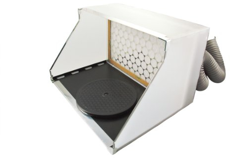 SPARMAX Tragbare Farbkabine SB88, Weiß, 52,3 x 40,3 x 31,6 cm