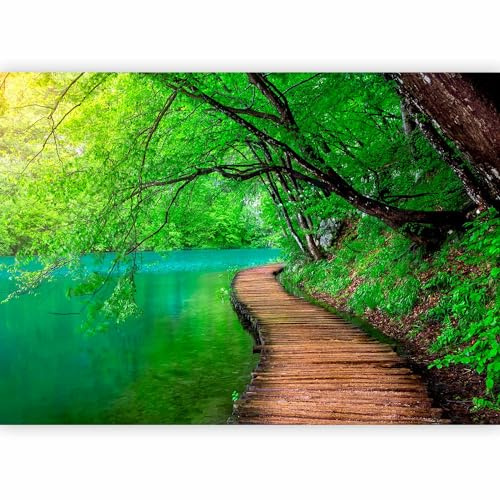 murando - Fototapete Vlies Landschaft Brücke, 350x256 cm, Schlafzimmer | Full HD Druck, 3D-Effekt, lichtbeständige Farben, ideal fürs Wohn- oder Schlafzimmer, schnelle Montage, lichtbeständig, edel