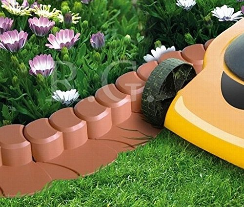 Palisade Beetumrandung Rasenkante Beeteinfassung 3,1m Farbe terrakotta (3,1m)