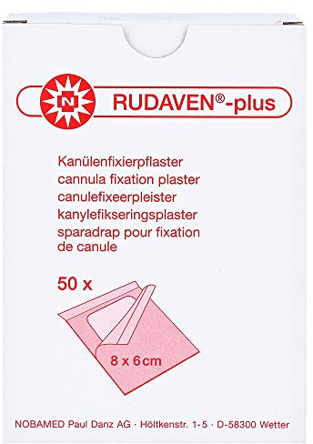 Noba Verbandmittel Rudaven Plus Cannula Fixation Plaster Pack of 50