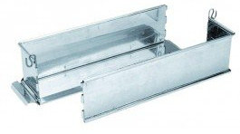 Mallard Ferrière Pâte en Croûte Charnieres Rectangulaire Argenté 25 cm x 6,5 cm Baking Pan