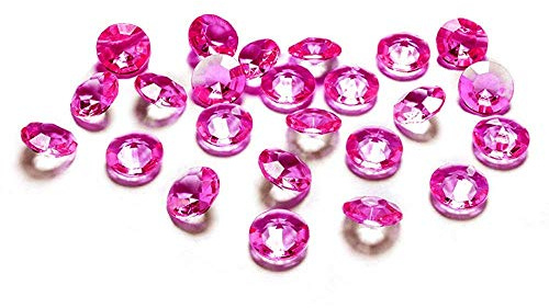 Kristall-Diamanten, 1,2cm, 100 Stück, dark pink